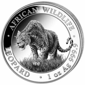 African Wildlife Leopard 1 uncja srebra 2023
