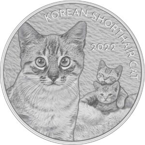 Korean Short Hair Cat Komsco's Pet Series 1 uncja srebra 2022