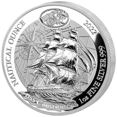 Nautical Ounce: USS Constitution 1 uncja srebra 2022 PROOF