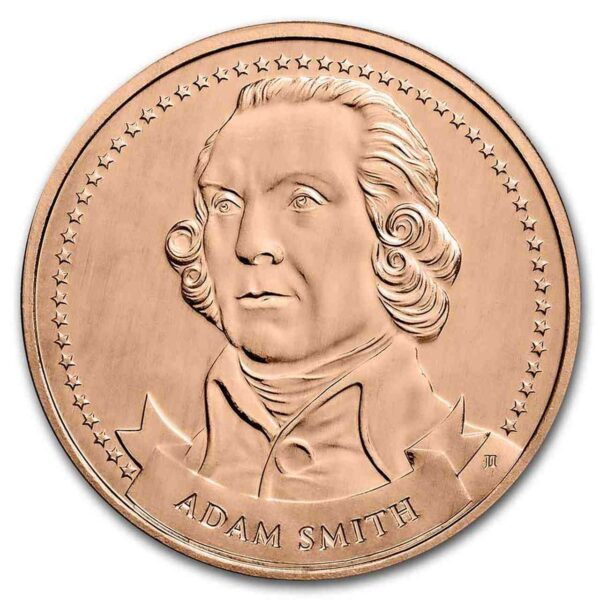 Adam Smith Founders Of Liberty 1 uncja miedzi 2023