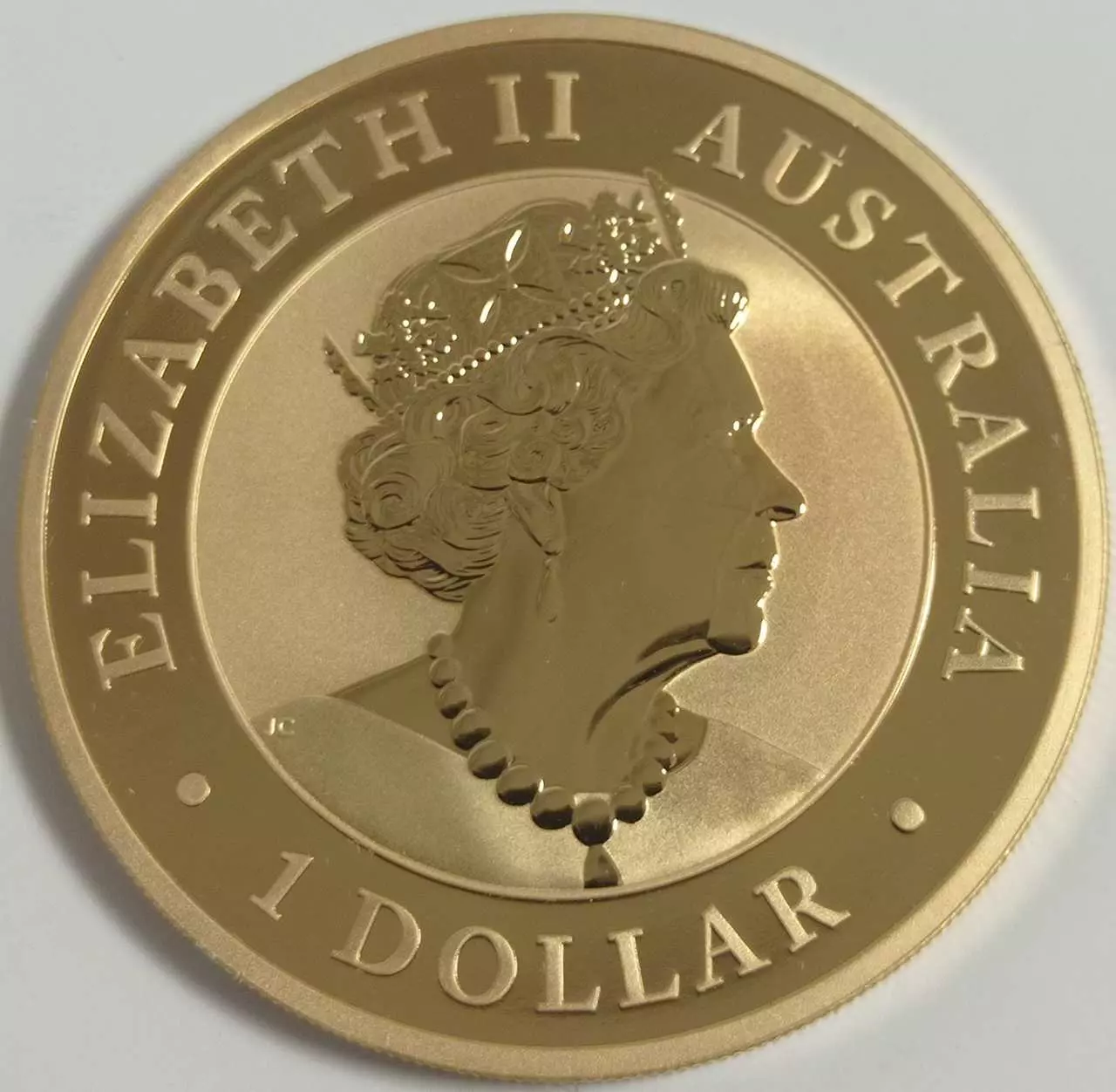 Kookaburra 1 uncja Srebra 2023 Pełne złocenie - obrazek 2