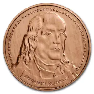 Benjamin Franklin Founders Of Liberty 1 uncja miedzi 2022