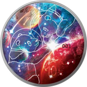 Chińska Panda 30 g srebra 2023 Glowing Galaxy