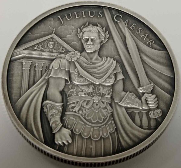 Julius Caesar Legendary Warriors 1 uncja srebra Antique