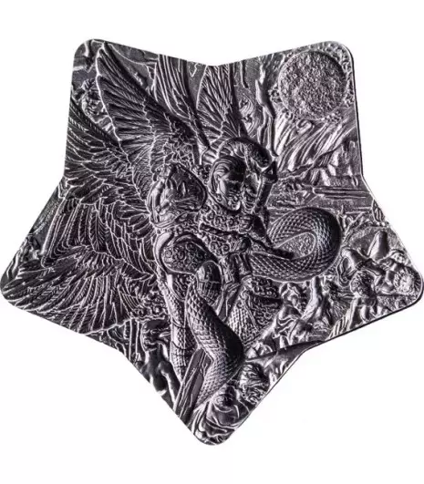 Lucifer Stackable 2 uncje srebra 2023 High Relief - obrazek 2