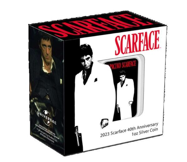 Sztabka Scarface 40th Anniversary 1 uncja srebra 2023