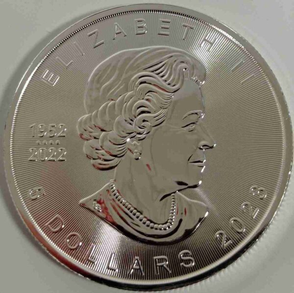 Kanadyjski Liść Klonowy 1 uncja srebra 2023 Hologram