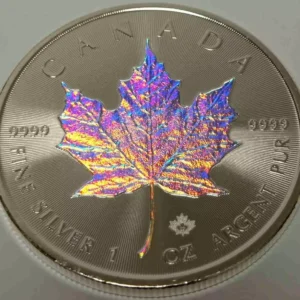 Kanadyjski Liść Klonowy 1 uncja srebra 2024 Hologram