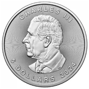 Kanadyjski Liść Klonowy 1 uncja srebra 2024