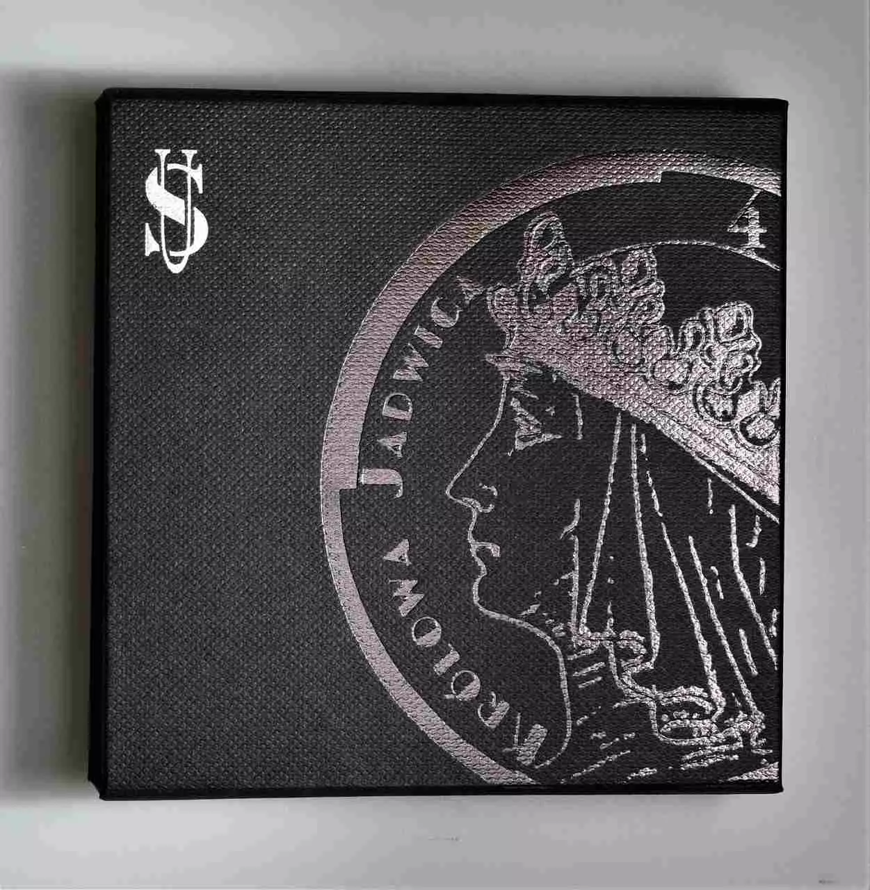 Królowa Jadwiga 1 uncja Srebra - Antique Gold - obrazek 4