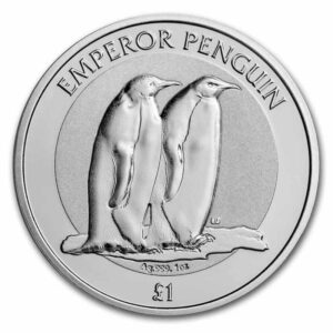 British Antarctic Territory Penguins 1 uncja srebra 2023