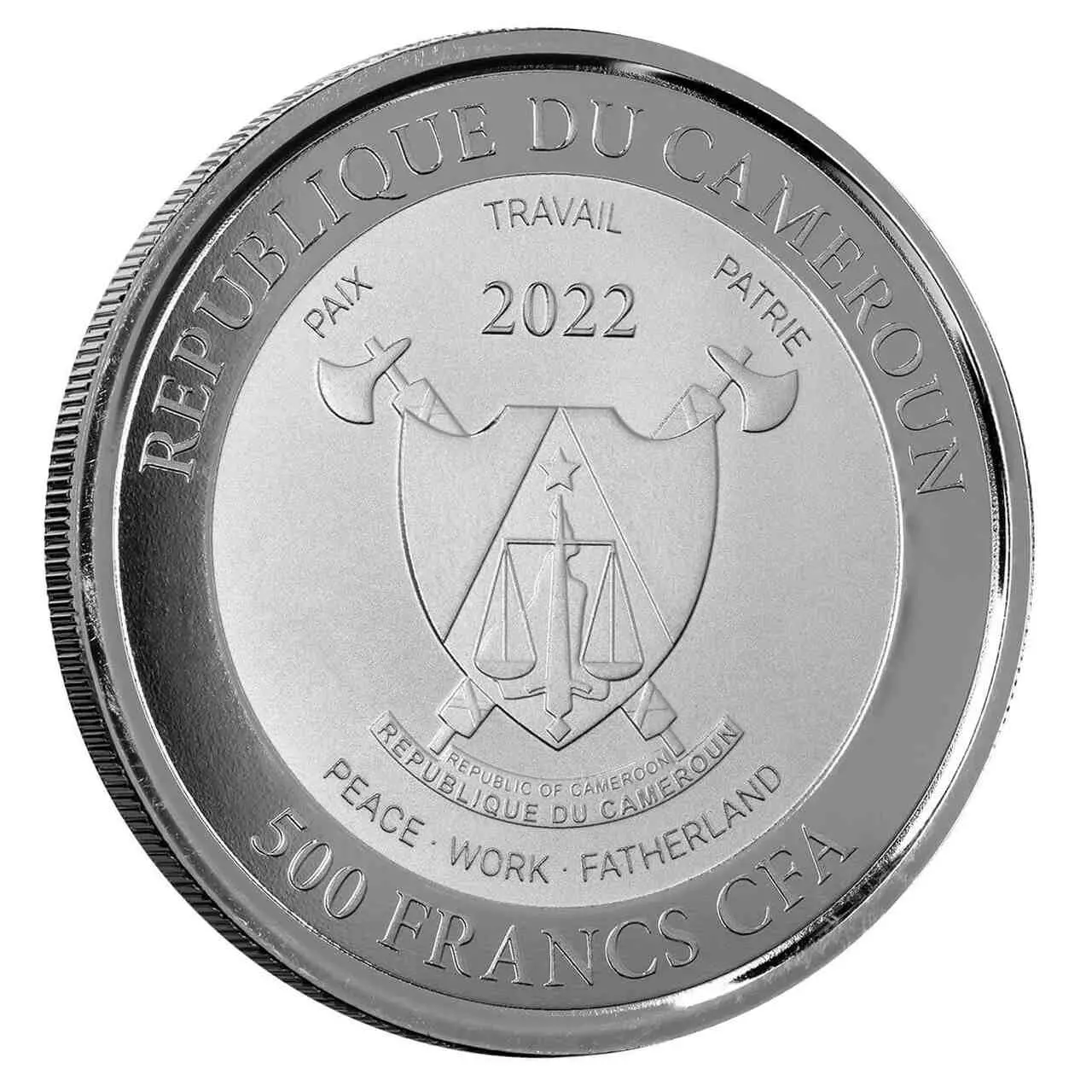 Cameroon Mandrill 1 uncja srebra 2022 - obrazek 2