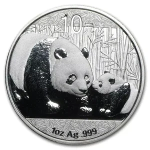 Chińska Panda 1 uncja Srebra 2011