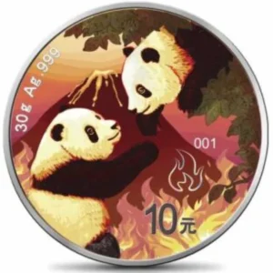 Four Elements Fire Chińska Panda 30 g srebra 2023