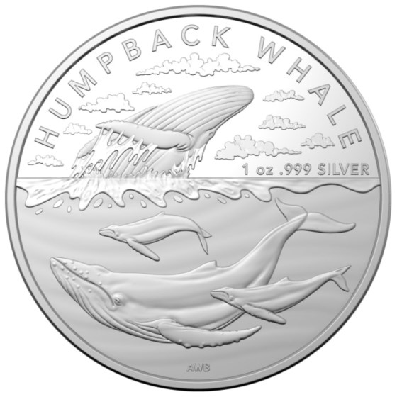 Humpback Whale Australian Antarctic Territory 1 uncja srebra 2023