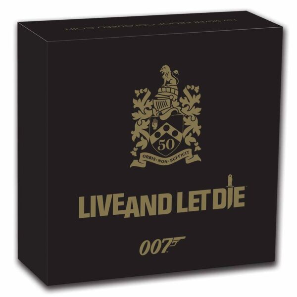 James Bond Live and Let Die 1 uncja srebra 2023 Kolorowany