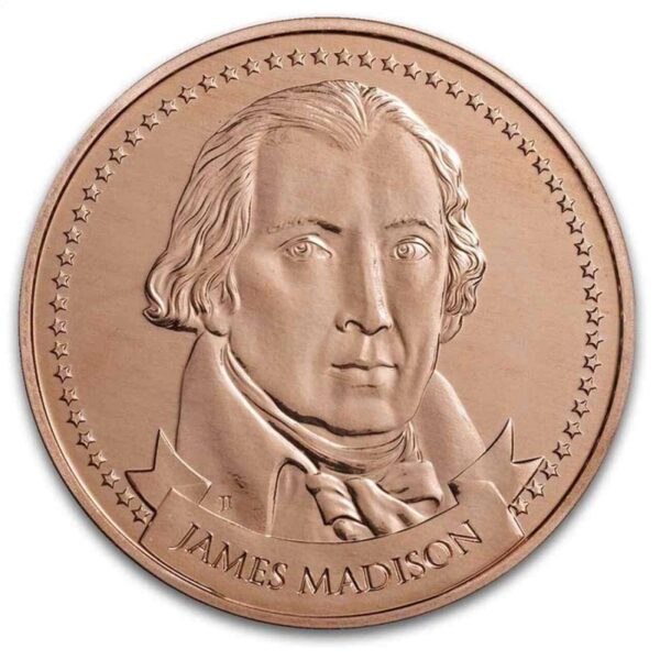 James Madison Founders Of Liberty 1 uncja miedzi 2023