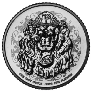 Roaring Lion 1 uncja platyny 2023 Reverse PROOF