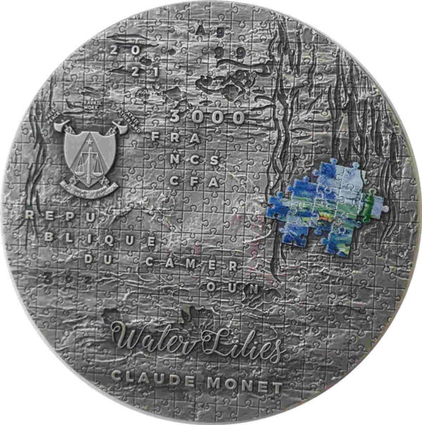 So Puzzle Art Claude Monet Water Lilies 3 uncje srebra 2021