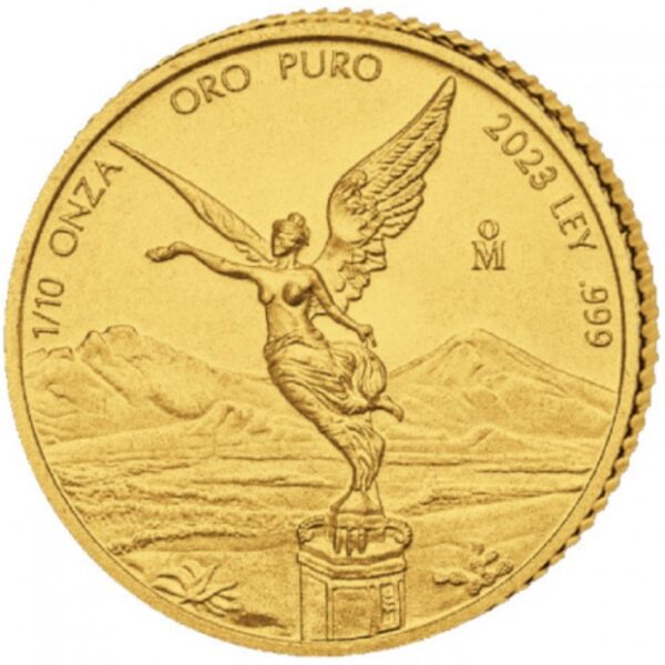 Złota Moneta Mexico Libertad 1/10 uncji złota 2023