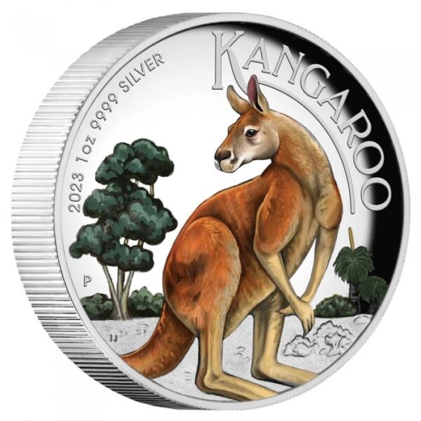 Australian Kangaroo 1 uncja Srebra 2023 Proof