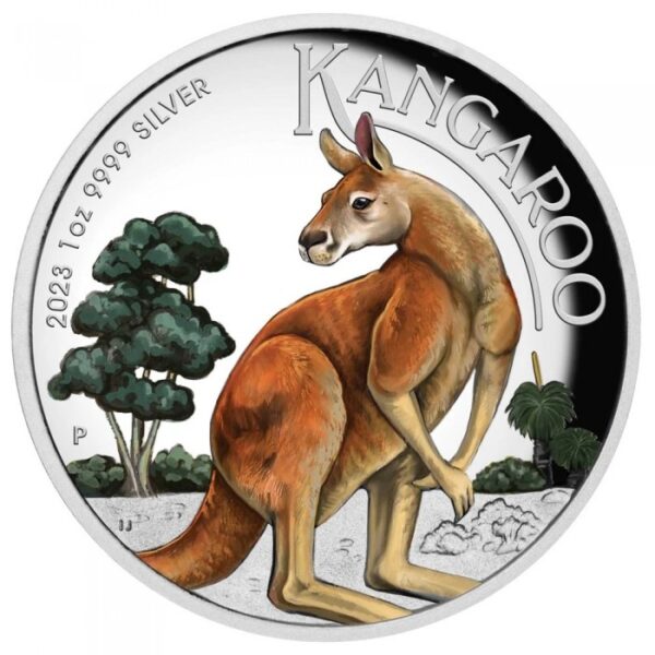 Australian Kangaroo 1 uncja Srebra 2023 Proof