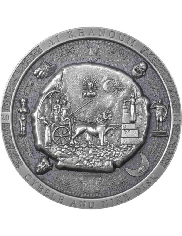 Bactrian Cybele Disk Archeology Symbolism 3 uncje srebra 2021