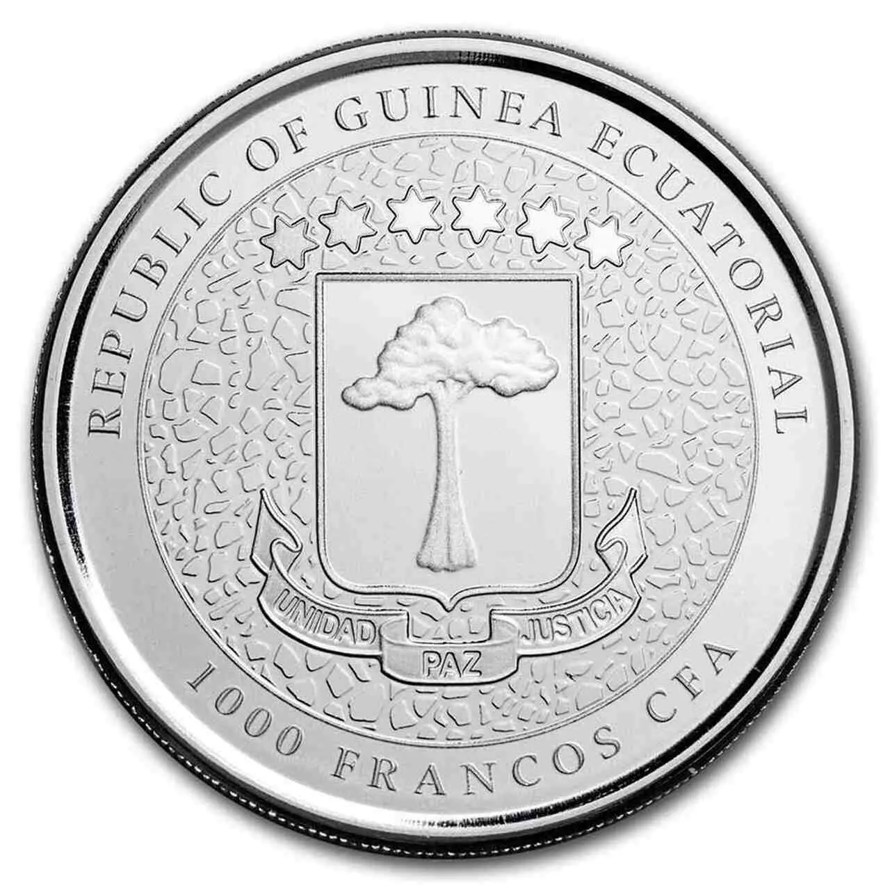 Giraffe Equatorial Guinea 1 uncja srebra 2022 - obrazek 2