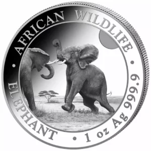Słoń Somalijski African Wildlife 1 uncja Srebra 2024