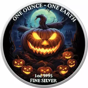 Halloween Halloween Earth 1 uncja srebra 2022