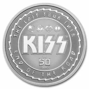 KISS 50th Anniversary Niue 1 uncja srebra 2023