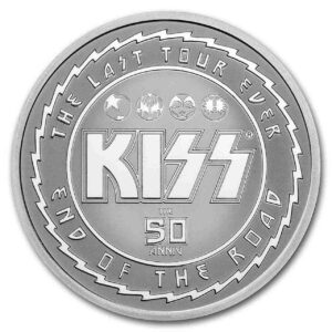 KISS 50th Anniversary Niue 1 uncja srebra 2023