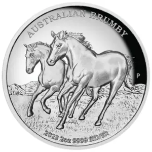 Australian Brumby 2 uncje srebra 2023 High Relief