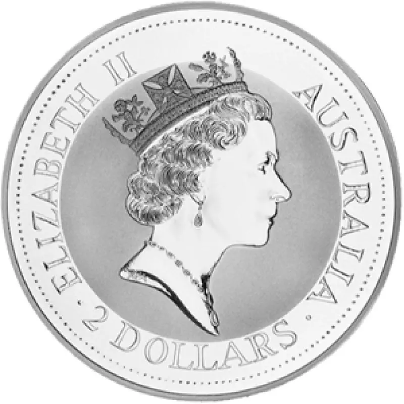 Kookaburra 2 uncje srebra 1992 - obrazek 2