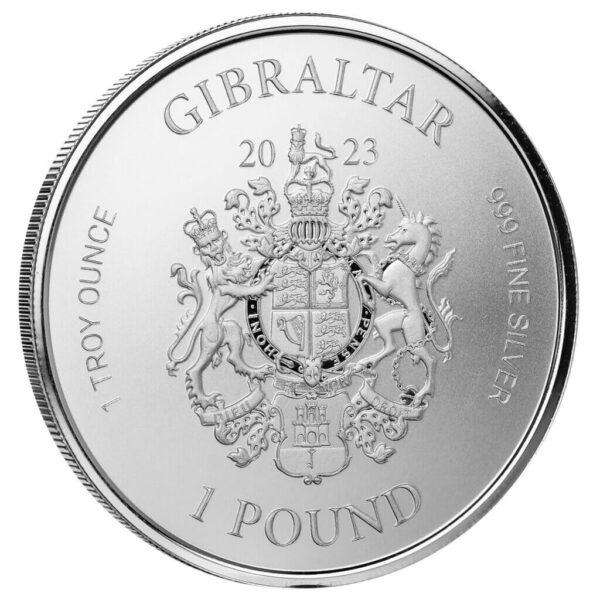 Lady Justice Gibraltar 1 uncja srebra 2023