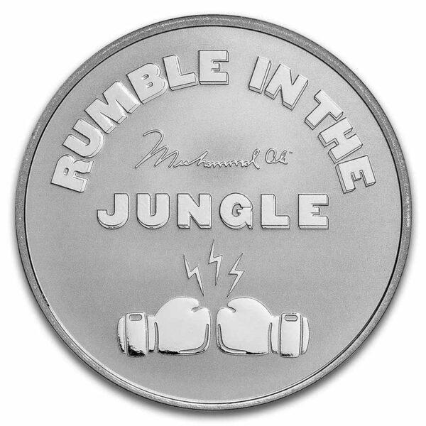 Rumble In The Jungle Muhammad Ali 1 uncja srebra 2023