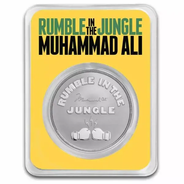 Rumble In The Jungle Muhammad Ali 1 uncja srebra 2023 TEP