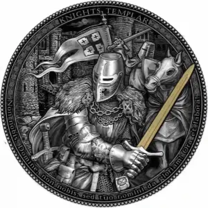 Templariusze Skrytobójcy 2 uncje srebra 2021