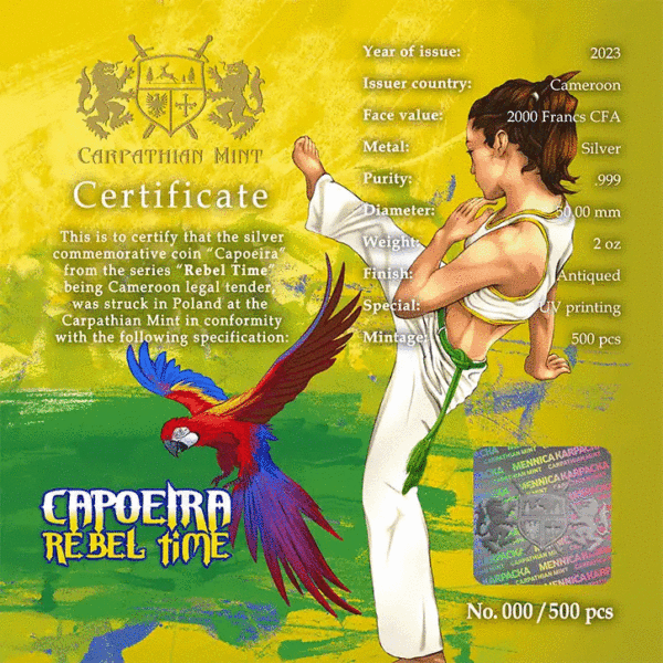 Capoeira Rebel Time 2 uncje srebra 2023
