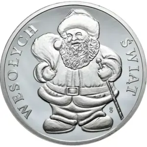 Święty Mikołaj 1 uncja srebra