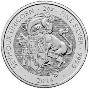 The Seymour Unicorn Tudor Beasts 2 uncje srebra 2024