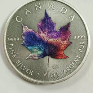 Kanadyjski Liść Klonowy 1 uncja srebra 2023 Galaxy