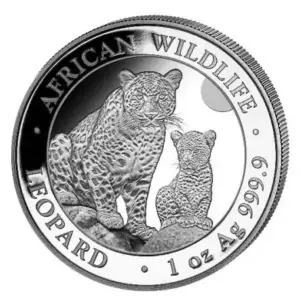 African Wildlife Leopard 1 uncja srebra 2024