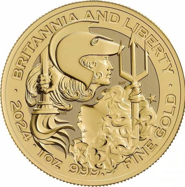 Britannia and Liberty 1 uncja złota 2024