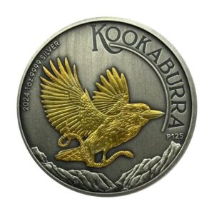 Kookaburra 1 uncja srebra 2024 Antique Gold
