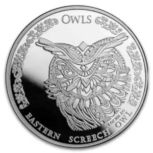 Eastern Screech Owl 1 uncja srebra 2024