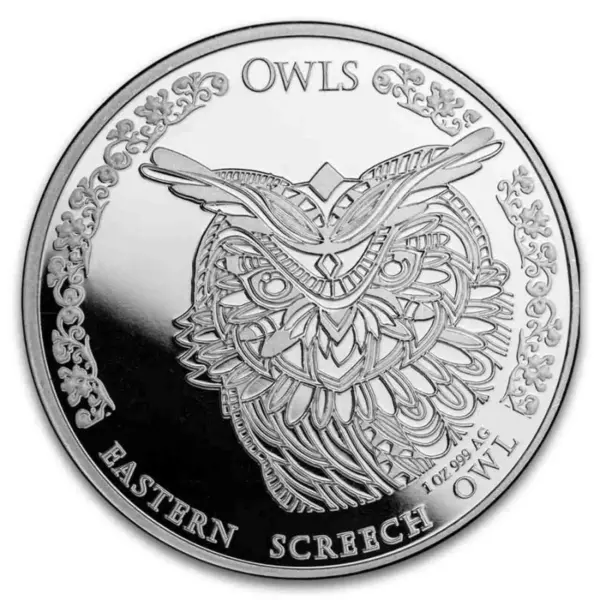Eastern Screech Owl 1 uncja srebra 2024