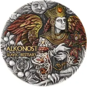 Alkonost Słowiańskie Bestie 3 uncje srebra 2024-1