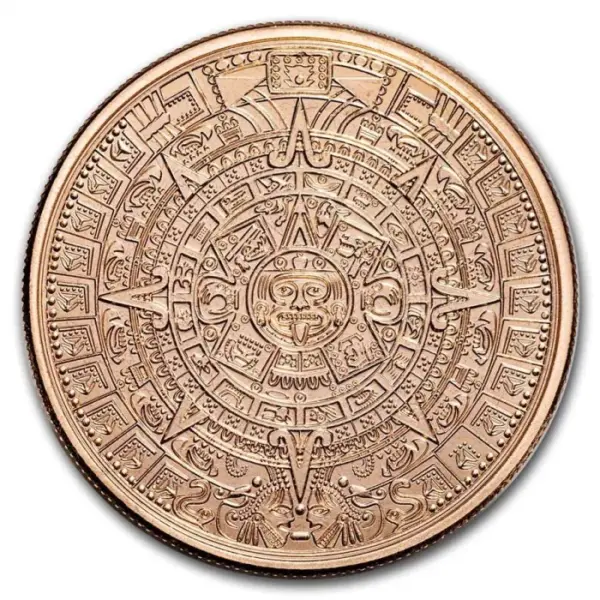 Aztec Calendar and Pyramid 1 uncja miedzi