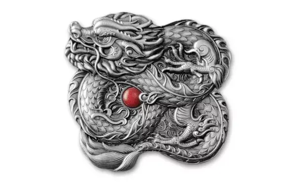 Chinese Whiskered Dragon Dragons of the World 1 uncja srebra 2024